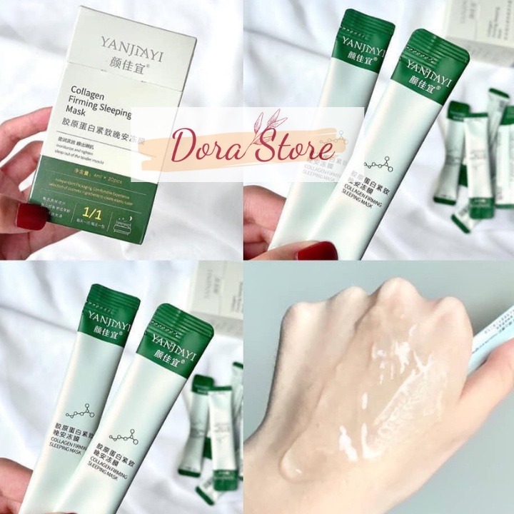 Mặt nạ ngủ collagen dạng thạch nâng cơ dưỡng trắng giúp da căng bóng trẻ hoá làn da (01 gói dùng thử) | BigBuy360 - bigbuy360.vn