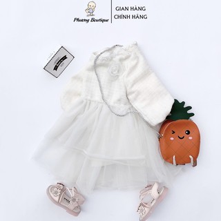 Váy công chúa dạ lót lông cho bé gái từ 6 - 18kg