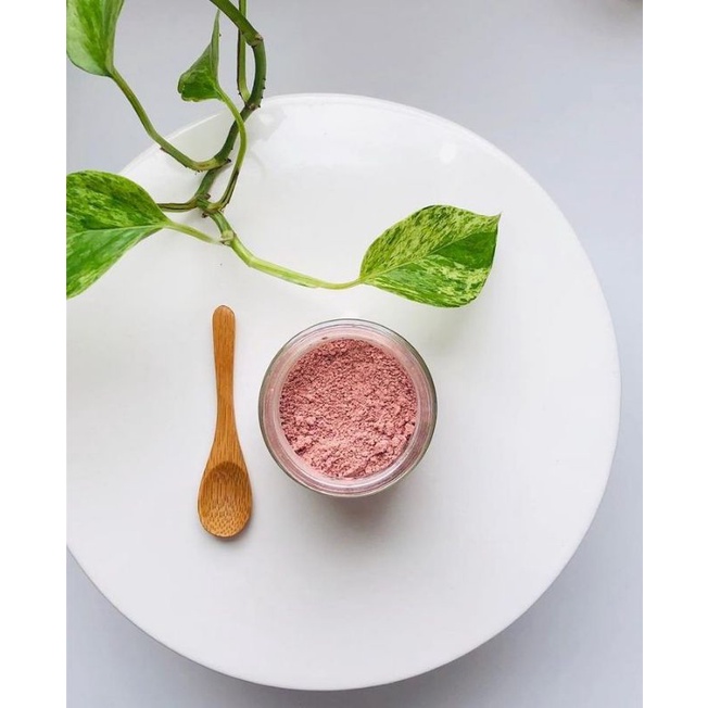 BỘT RỬA MẶT ĐẤY SÉT HỒNG HANDMADE NHÀ BỘT