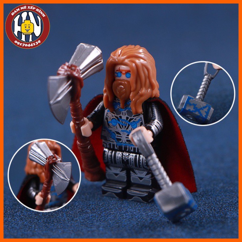 Đồ chơi minifigure - Thor ( Thần sấm ) - Marvel - Siêu anh hùng - Hàng đẹp - Ảnh thật !