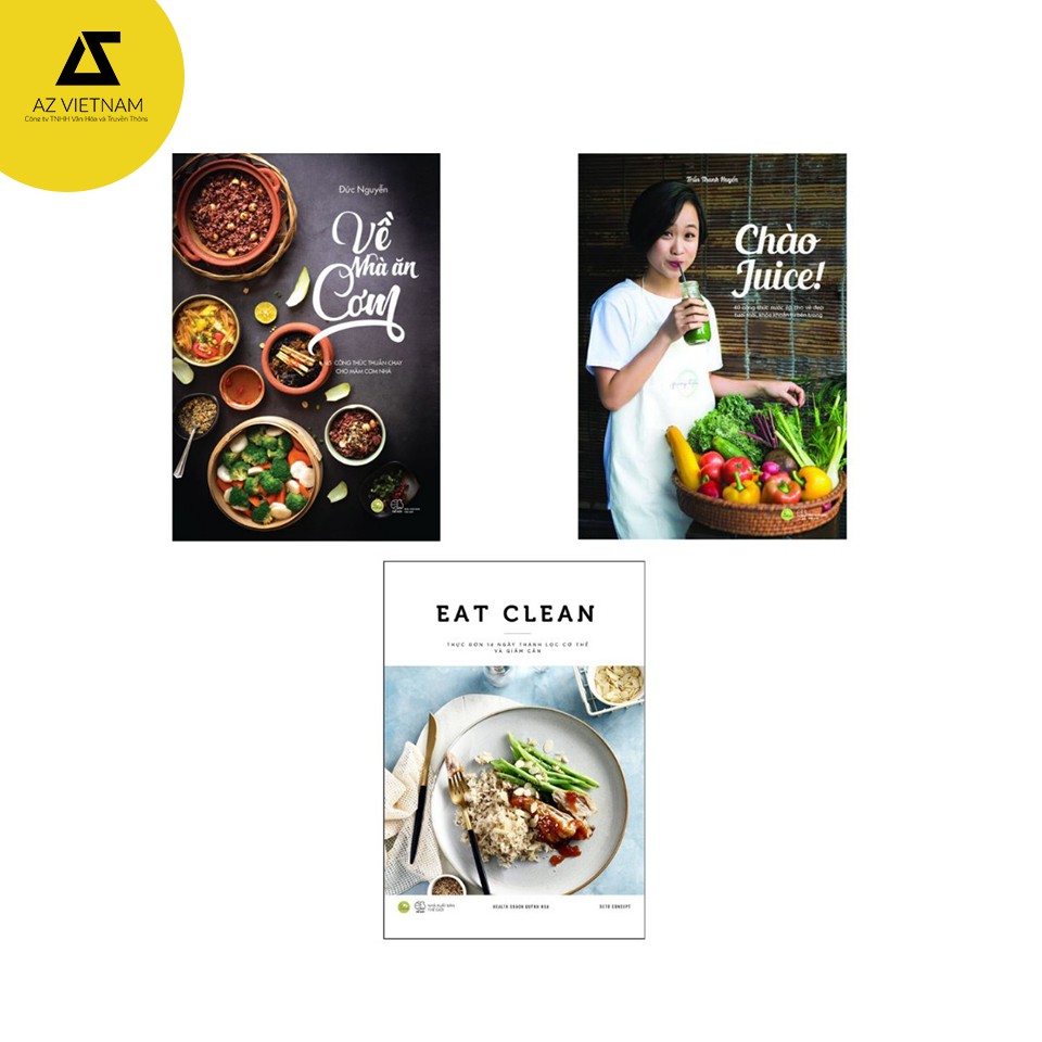Sách - Combo Eat clean + Chào Juice + Về nhà ăn cơm | BigBuy360 - bigbuy360.vn