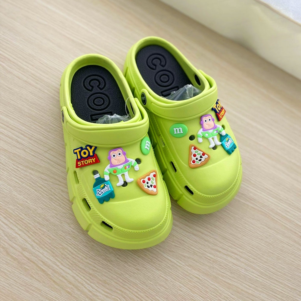 [ ẢNH THẬT ] Dép Cross Đế Cao chất liệu EVA siêu nhẹ đế cao 4cm tặng Sticker dễ thương - dép bánh mì nữ hot trend 2022
