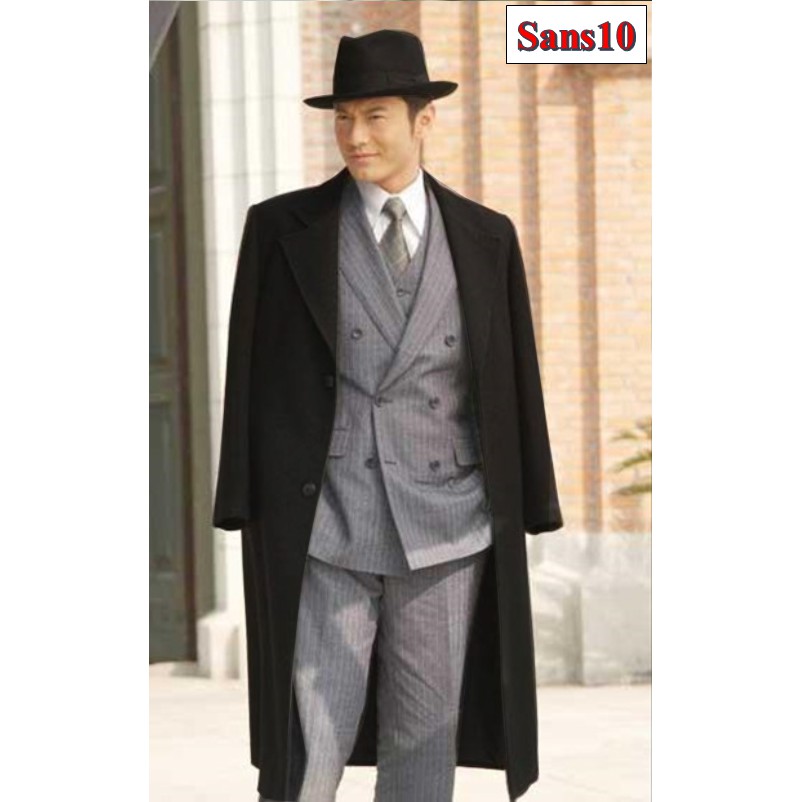 Áo măng tô nam dáng dài hàn quốc Sans10 blazer khoác dạ mangto choàng trench coat bigsize cỡ lớn 100kg XXL 2XL 3XL 4XL