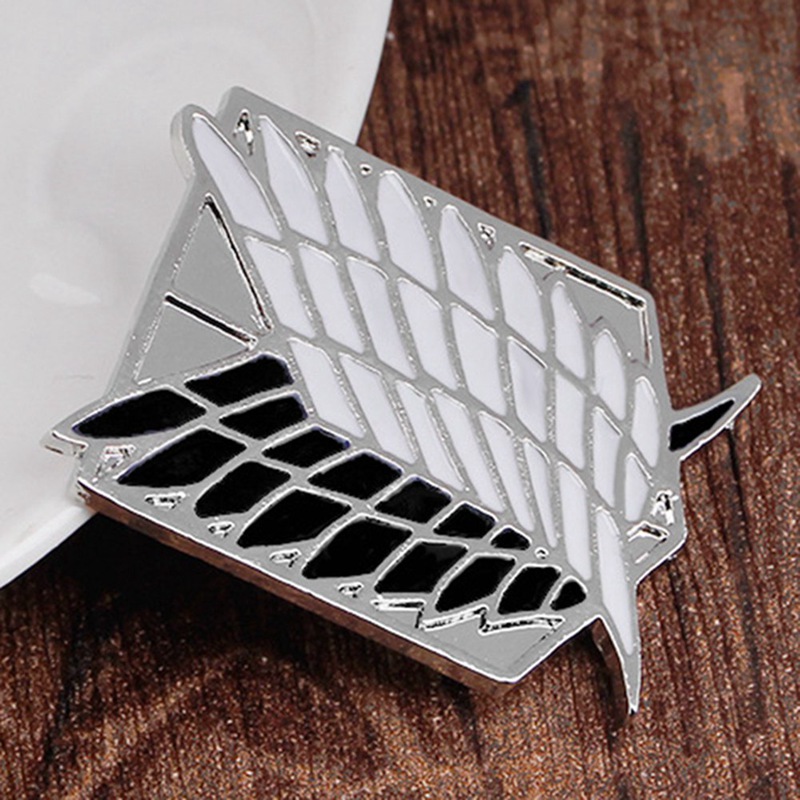 Attract Huy hiệu cài áo họa tiết nhân vật hoạt hình Attack On Titan thời trang