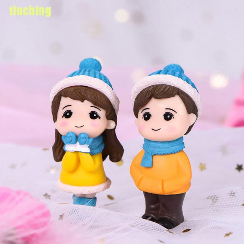 Bộ 2 Mô Hình Búp Bê Đôi mini Xinh Xắn