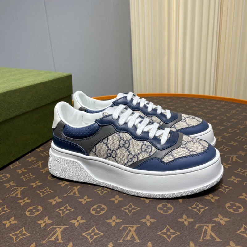 Giày thể thao cho nam và nữ thương hiệu Gucci GC/GG cao cấp mẫu mới vải phối da êm chân thoáng khí