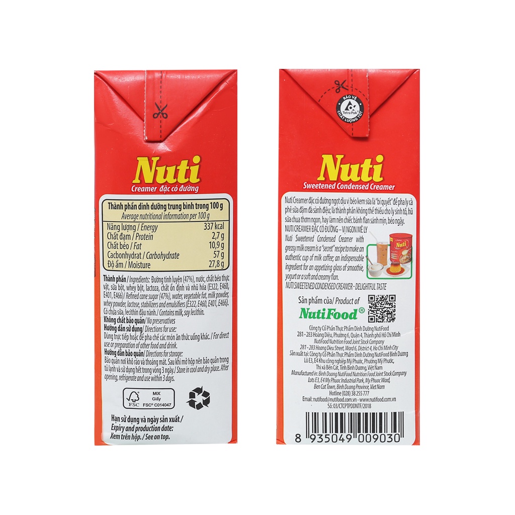Sữa đặc có đường NUTI 1284kg | BigBuy360 - bigbuy360.vn