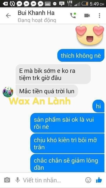 Wax Lông, Tẩy Lông An Lành, Sáp Wax Lông - Tặng Kèm 50 Tờ Giấy Và 2 Que Lấy Gel