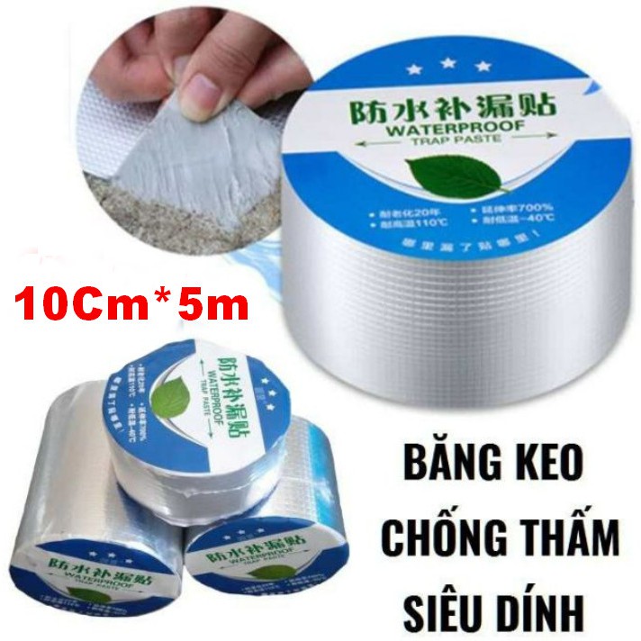 Băng Keo Chống Thấm Siêu Dính Dán Tôn ,Dán Mái Nhà Chịu Nhiệt Tốt WATERPROOF