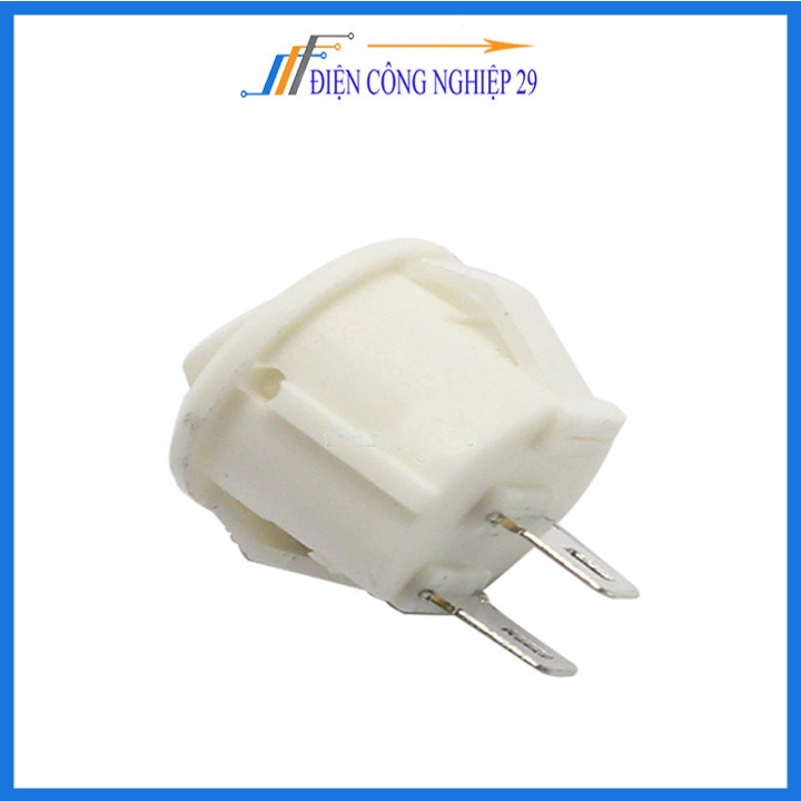Công Tắc Tròn Nhỏ Màu Trắng Bập Bênh KCD1-103