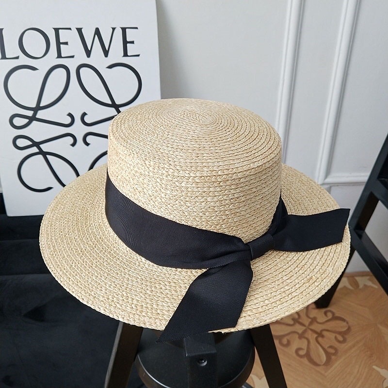 Mũ cói nơ tiểu thư phong cách Vintage