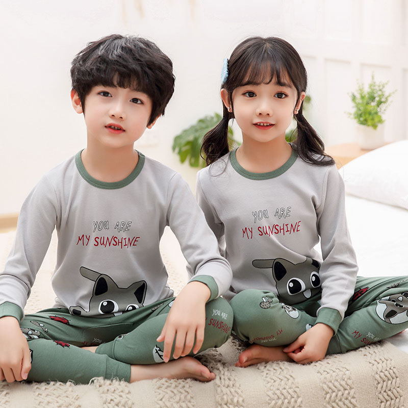 Bộ Đồ Ngủ Pijama Dài Tay 2-15 Tuổi Cho Bé Trai Và Gái