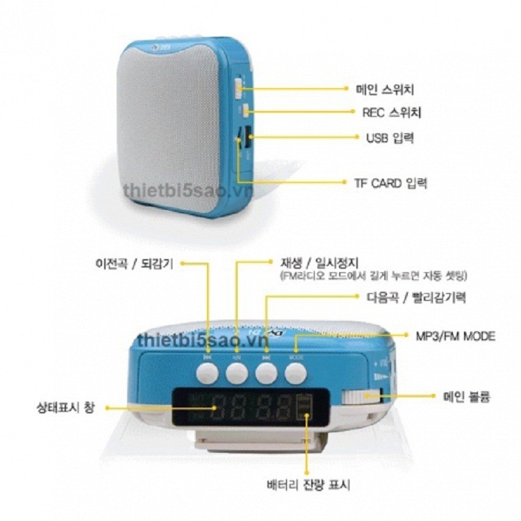 Denics DY200R Mic trợ giảng cài áo Micro không dây Denic DY 200R