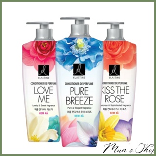 Dầu gội elastine shampoo de perfume - dầu gội đầu nữ kiss the rose /de perfume pure breeze 600ml