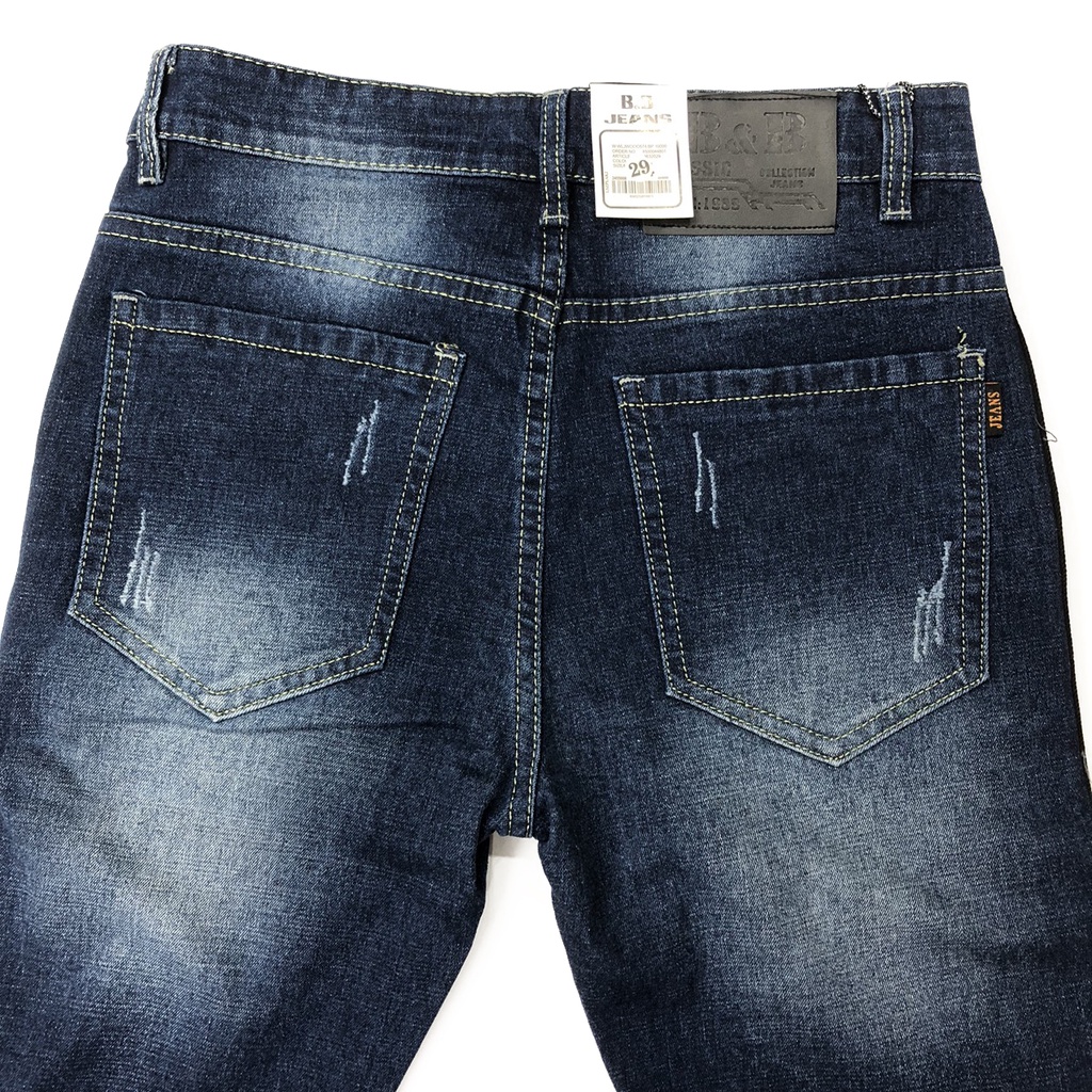 Quần Bò Nam phun sơn quần jean nam phong cách Hàn quốc cao cấp đẹp co giãn tốt QJ-672 | BigBuy360 - bigbuy360.vn