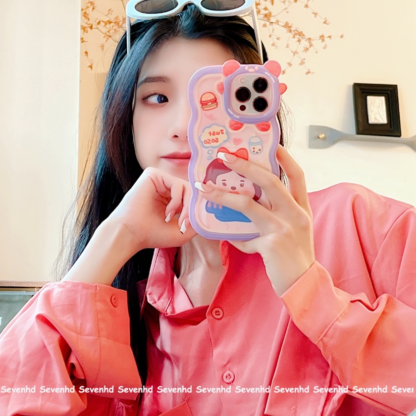 Ốp Điện Thoại Mềm Hình Quái Vật Xinh Xắn Cho iPhone 13 12 11 Pro Max Xs Max Xr X 7 8 6 6s Plus