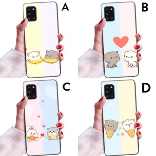ỐP LƯNG SAMSUNG A31 HÌNH NỀN COUPLE HAI BÉ MÈO CON XINH XẮN