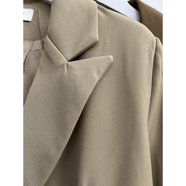 Áo khoác vest blazer dáng dài hai lớp basic cực xinh