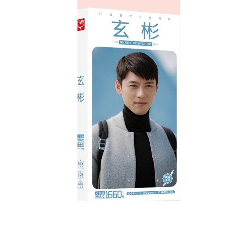 [Mã LIFEBOOK2 giảm 10% đơn 0Đ] Hộp ảnh Postcard Hyun Bin Crash Landing on You Hạ cánh nơi anh in ảnh idol