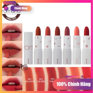 [Hàng Chính Hãng] Son Thỏi Lì, Lâu Trôi , Lên Màu Chuẩn Romand Zero Layer Lipstick