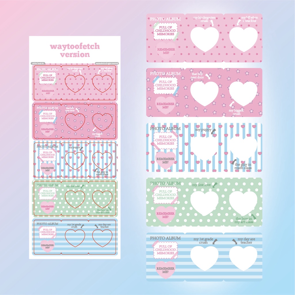 Sticker Dán Khung Ảnh Trang Trí DIY Hình Ngôi Sao/Chữ Ký Tự Trang Trí Phong Cách Hàn Quốc Ins