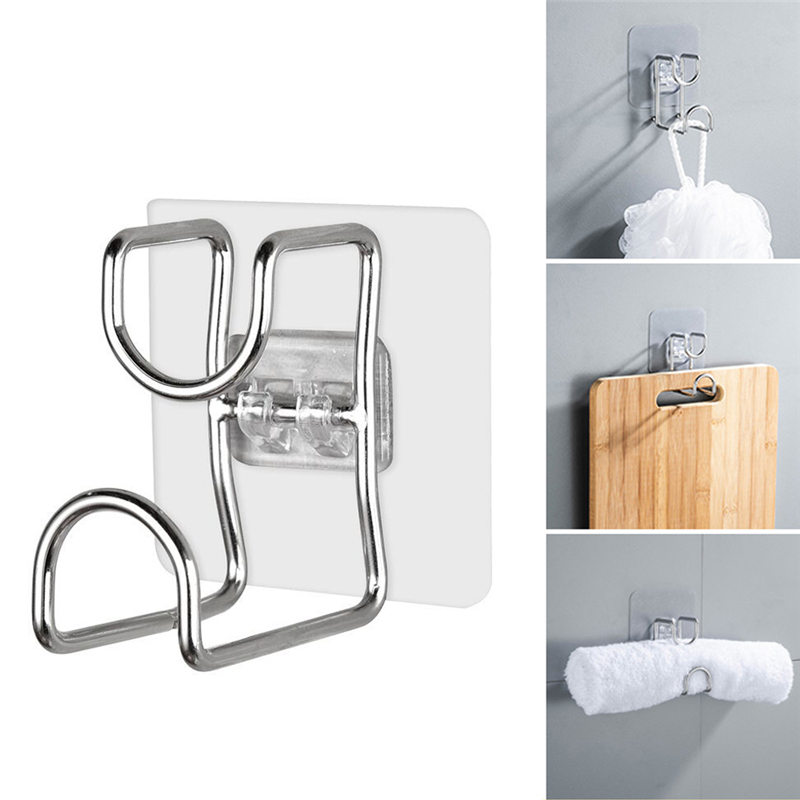 Móc dán tường bằng inox treo đồ đa năng