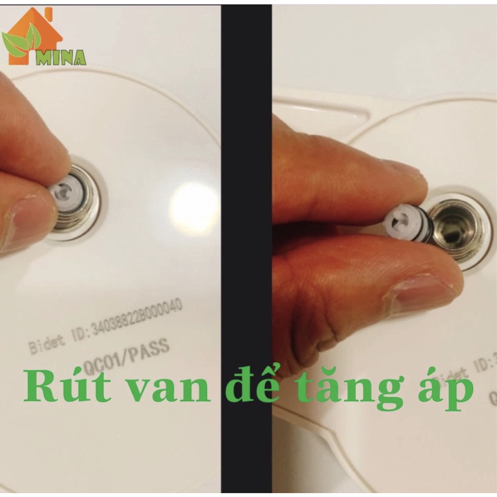 Vòi Xịt Thông Minh. Bidet Mina.Công Nghệ Nhật Bảo Hành Đổi Mới 36 Tháng. Vệ Sinh Không Dùng Giấy. Lắp Vừa Mọi Bồn Cầu