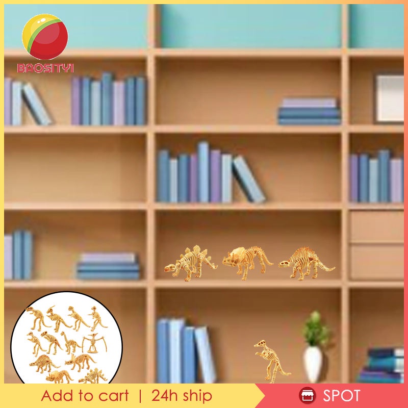 Set 12 mô hình xương khủng long đồ chơi cho bé