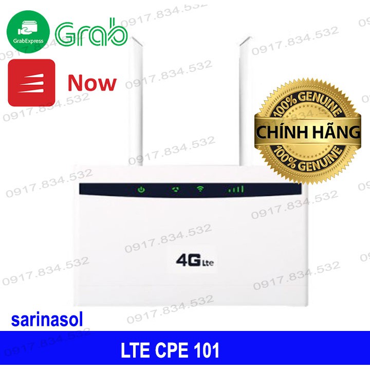 Bộ Phát Modem Router Wifi 4G LTE CPE - 101, CPE H300,  Cục Phát Sóng Wifi Tốc Độ Cao Ổn Định