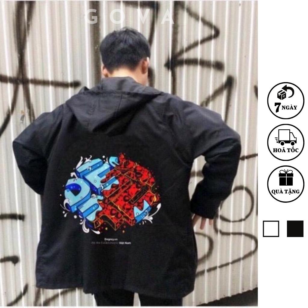 Áo khoác dù DEGREY nam nữ form rộng Unisex 2 lớp Chống Nắng Siêu Hot ulzzang Jacket Bomber GOVA
