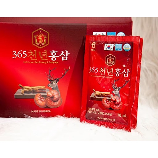 Nước Hồng Sâm Nhung Hươu Hàn Quốc HỘP 20 gói
