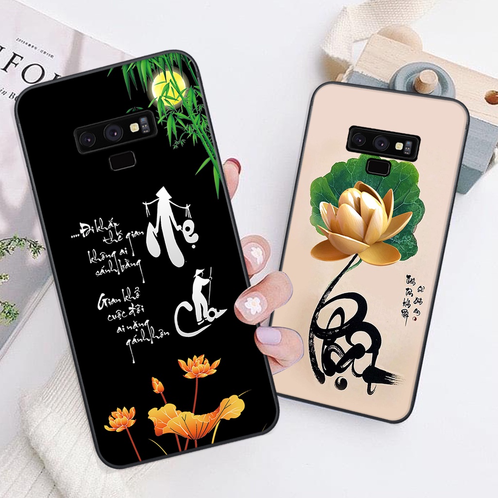 Ốp lưng Samsung Galaxy NOTE 9 in hình chữ tài chữ lộc, Cha Mẹ, bình an SIÊU ĐẸP