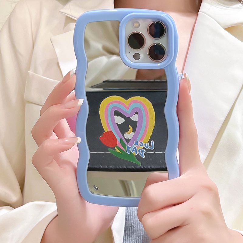 Ốp lưng iphone Phù Hợp Ốp Điện Thoại Họa Tiết Ren Tráng Gương Sang Trọng Cho iphone13Pro / 12Pro / 11 / xr Dinuo case