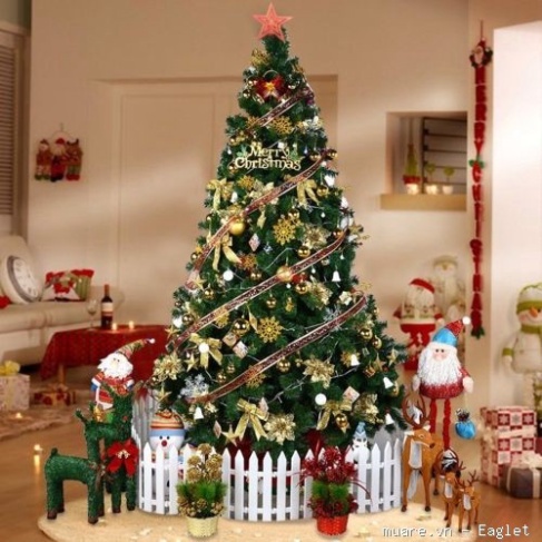 Cây Thông Noel 1m8 Full Phụ Kiện - Cây Thông Noel 1m6