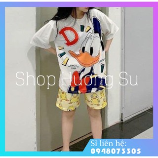 Áo Thun Nam Nữ Đẹp Oversize Hoạt Hình Cartoon 3D Dễ Thương-HươngSu-(