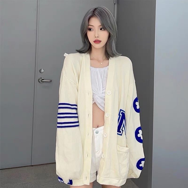 Áo Khoác Cardigan Nỉ M Tay Hoa Cực Xinh, Áo Khoác Nữ Báng Bèo