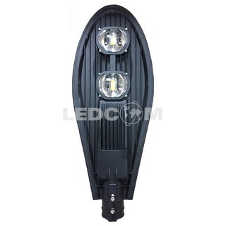 Đèn đường 100w LEDCOM hình chiếc lá thân đen siêu sáng