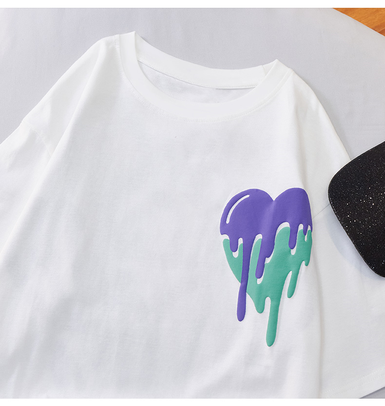 NRVP Mới 2021 Áo Thun Cotton Hàn Quốc Ngắn Tay Size Lớn Cho Nữ