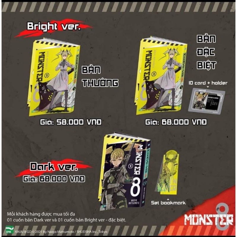 Monster #8 tập 3 Bright ver & Dark ver đặc biệt
