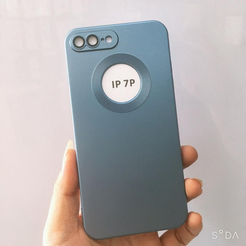 Ốp lưng iPhone 7Plus/8Plus TPU màu nhám chống vân tay hở Táo viền vuông sang trọng