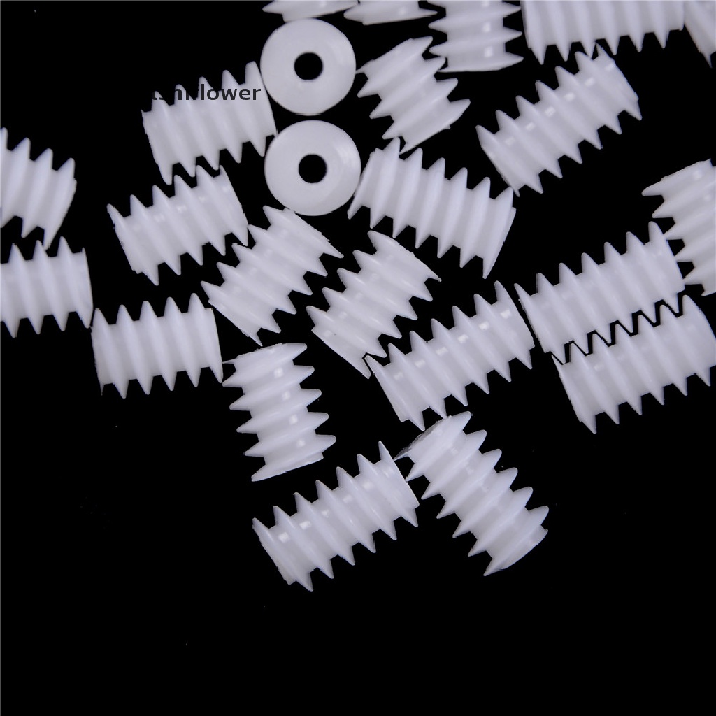10 Bánh răng bằng nhựa cỡ 6x8mm khẩu độ 2mm dùng cho phụ kiện đồ chơi DIY