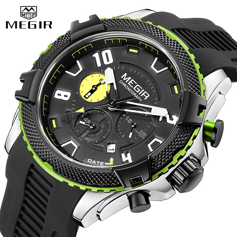 Megir Đồng Hồ Đeo Tay Chống Nước Thời Trang Sành Điệu Cho Nam 24 Giờ
