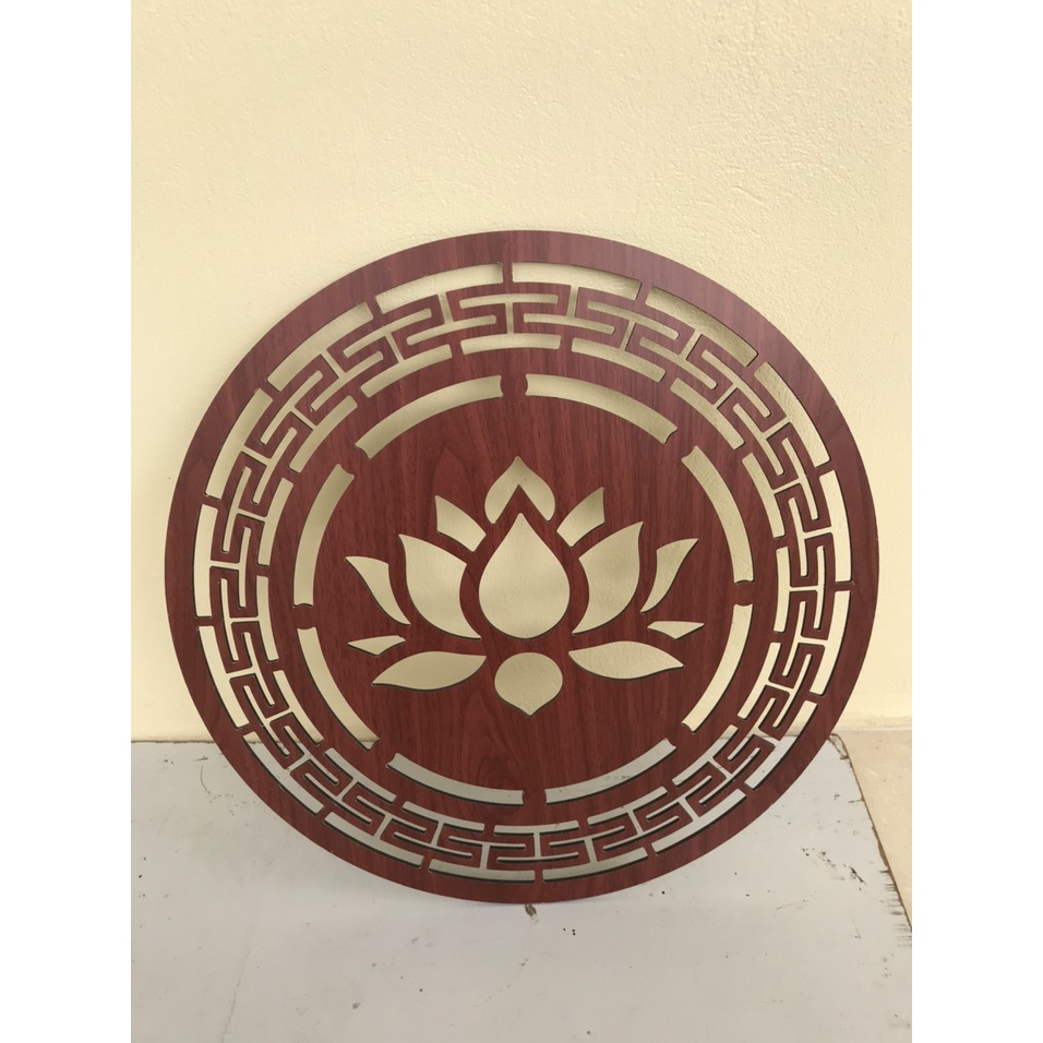 Bộ chữ Phúc, hoa sen, hoa văn trang trí bàn thờ (ảnh thật)