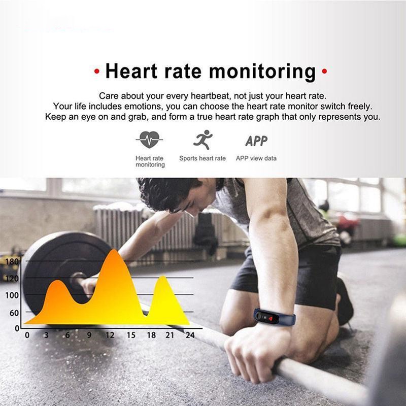 Đồng hồ thông minh M3 / chống nước IP67 / M3 vòng đeo tay thông minh, máy đo nhịp tim, máy đo huyết áp