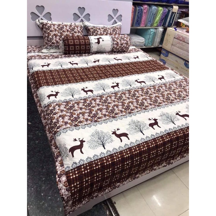 [FREESHIP] SET BỘ 5 MÓN COTTON POLY-CHĂN DRAP GỐI | BigBuy360 - bigbuy360.vn