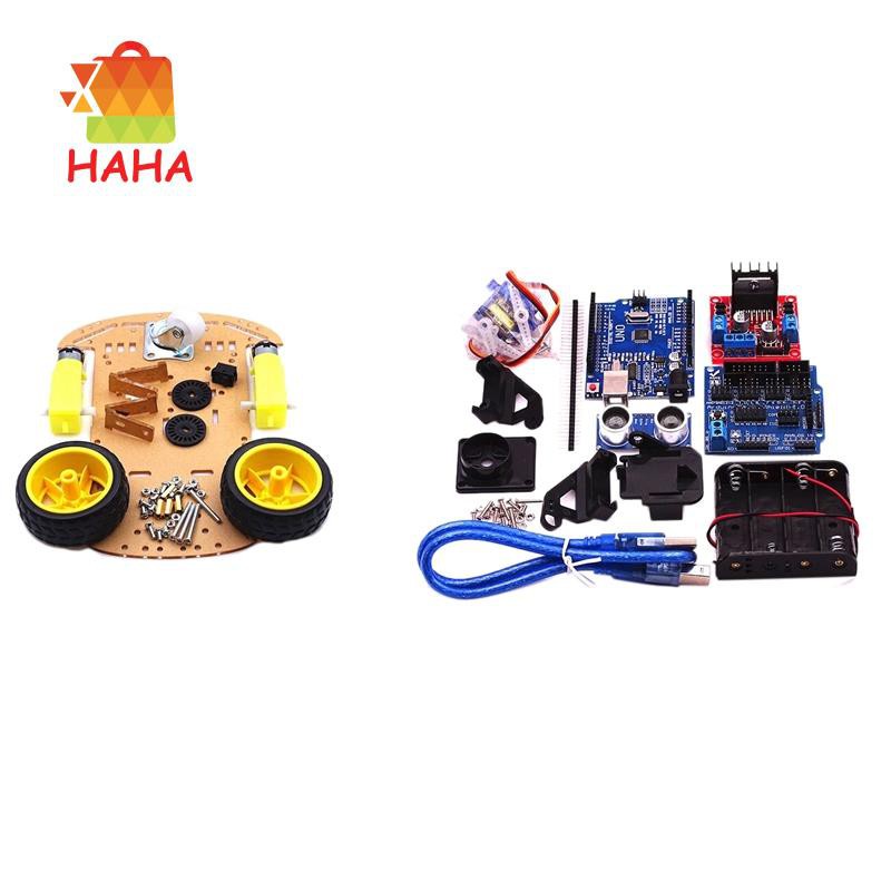 Smart Robot Car Chassis Kit 4WD Ultrasonic ule for Arduino Kit