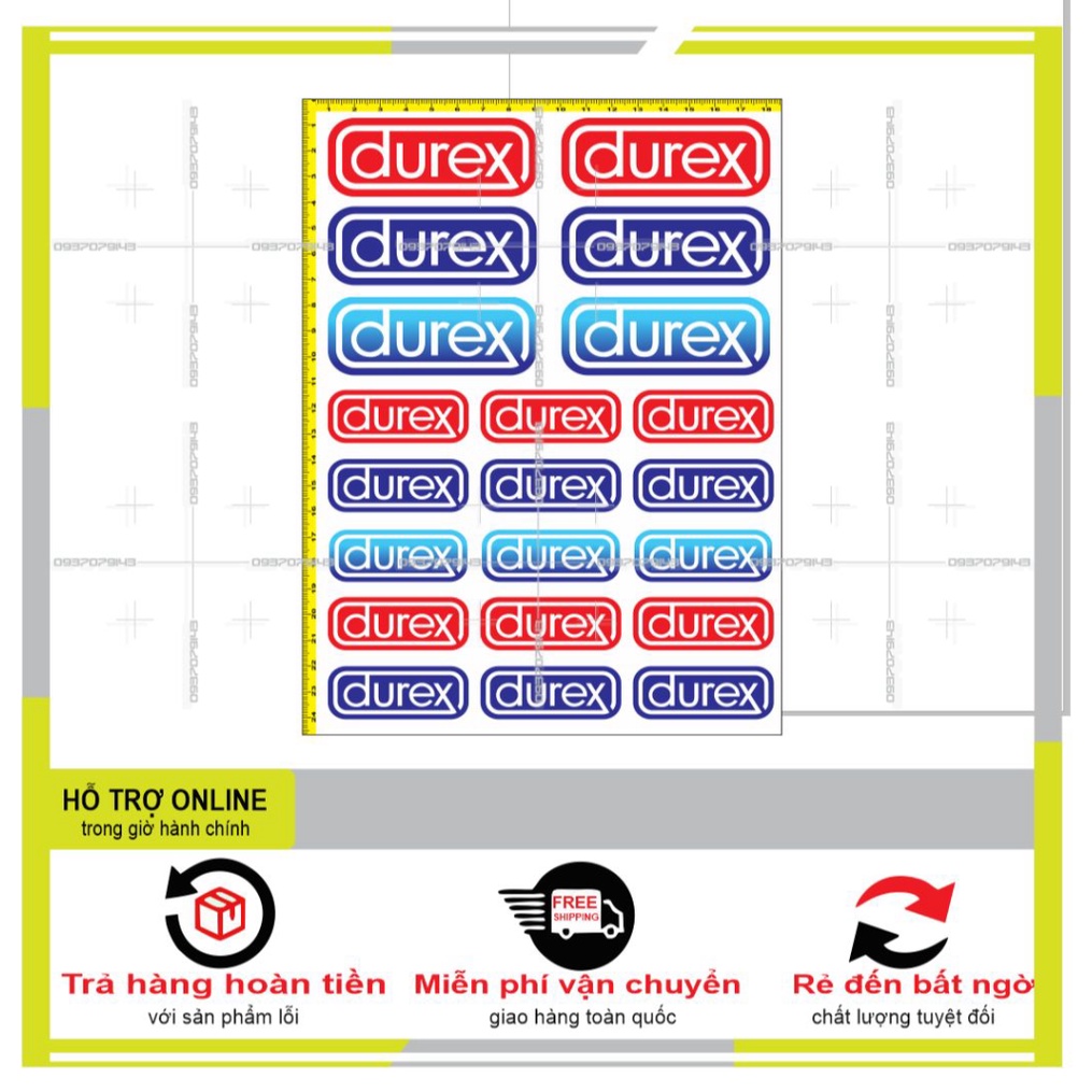 LOGO STICKER DÁN XE MÁY DUREXX M15 - SHINDECAL2