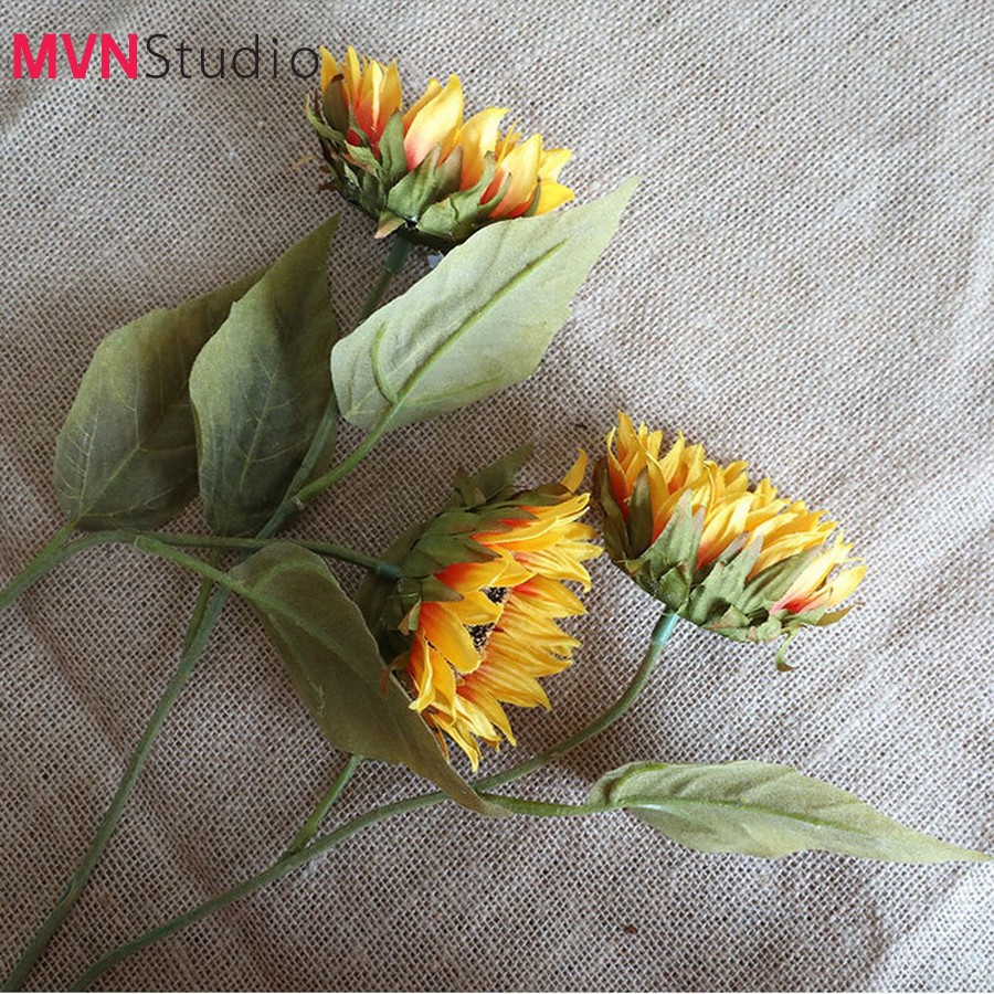 MVN Studio - Ins mẫu bông hoa hướng dương phụ kiện decor trang trí chụp ảnh