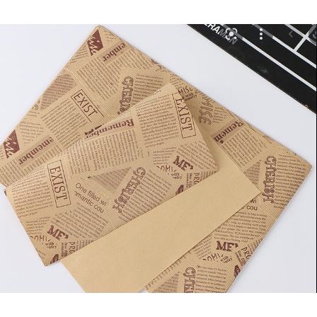 Set 50 Tờ Giấy nến lót hộp bã mía, nướng bánh, gói bánh size 18x18