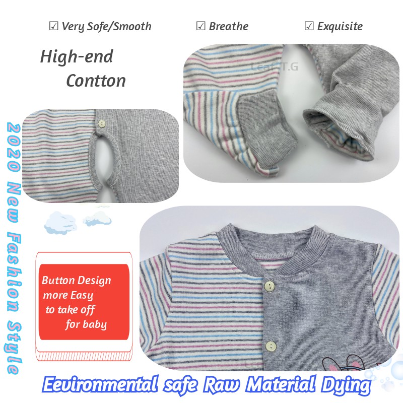 High Cotton Baby Romper Newborn Clothing Jumpsuits Boy Girl Underwear and pyjamas Bộ Đồ Ngủ Liền Thân 100% Cotton Cho Bé 0-12 Tháng Tuổi